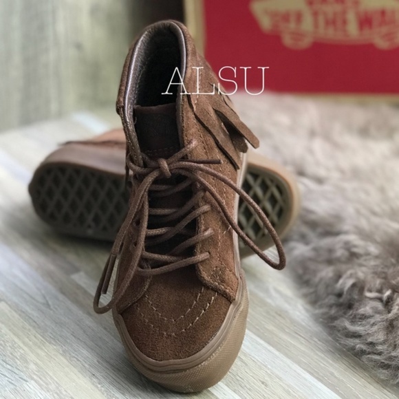 NWT VANS SK8-HI Moc Suede Bison Kid’s AUTHENTIC - Picture 5 of 8